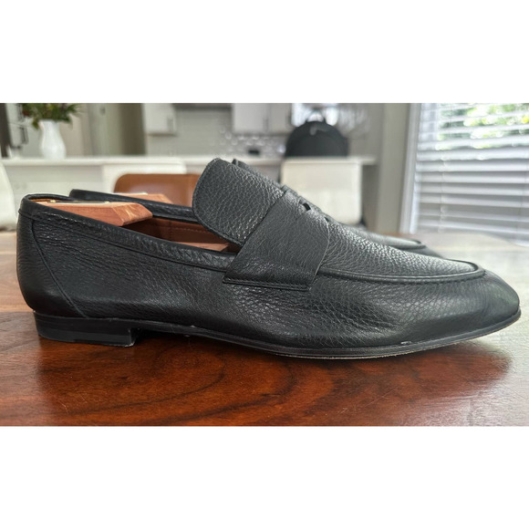 Aquatalia loafer in black leather, US 11.5 main image 5